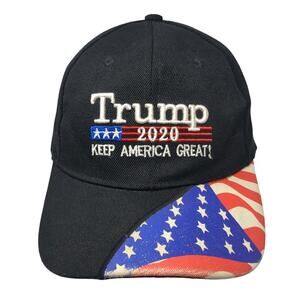 Trump 2020 Keep America Great! Snapback Hat Black One Size Embroidered